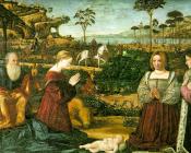 圣家庭与两位施主 - 维托雷·卡尔帕乔