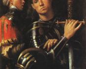 Portrait of Warrior with his Equerry - 乔尔乔内