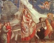 乔托 迪 邦多纳 : The Flight into Egypt Scenes from the Life of the Virgin