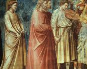 乔托 迪 邦多纳 : The Meeting at the Golden Gate Scenes from the Life of the Virgin