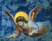 乔托 迪 邦多纳 : The Presentation at the Temple Scenes from the Life of the Virgin (Detail of an Angel)
