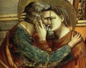 乔托 迪 邦多纳 : The Meeting at the Golden gate Scenes from the Life of the Virgin