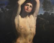 圭尔奇诺 : Reni Guido St Sebastian detail