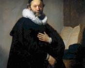 伦勃朗 : Portrait of Johannes Wtenbogaert
