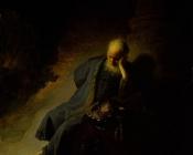 伦勃朗 : Jeremiah mourning over the Destruction of Jerusalem