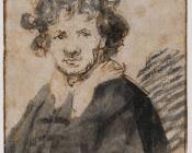 伦勃朗 : Self Portrait