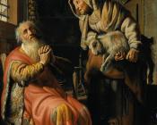 伦勃朗 : Tobit and Anna with the Kid goat