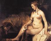 伦勃朗 : Bathsheba at her Bath