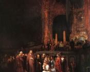 伦勃朗 : The Woman taken in Adultery