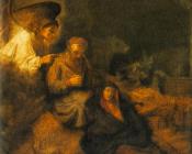 伦勃朗 : The Dream of St Joseph