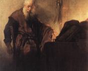 伦勃朗 : St Paul at his Writing Desk