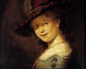 伦勃朗 : Portrait of the Young Saskia