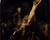 伦勃朗 : The raising of the cross