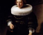 伦勃朗 : Portrait of a woman