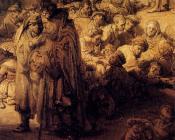 伦勃朗 : Preaching of St John the Baptis