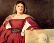 提香 : Portrait of a Woman called La Schiavona