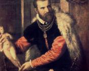 提香 : Portrait of Jacopo Strada