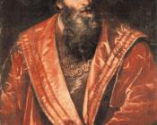 提香 : Portrait of Pietro Aretino