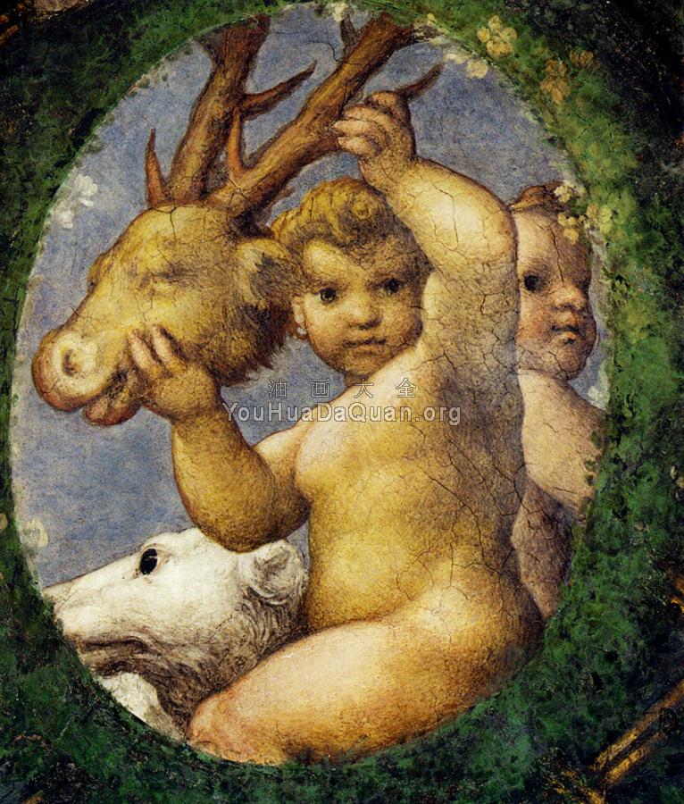 Putto With Hunting Trophy - 科雷乔