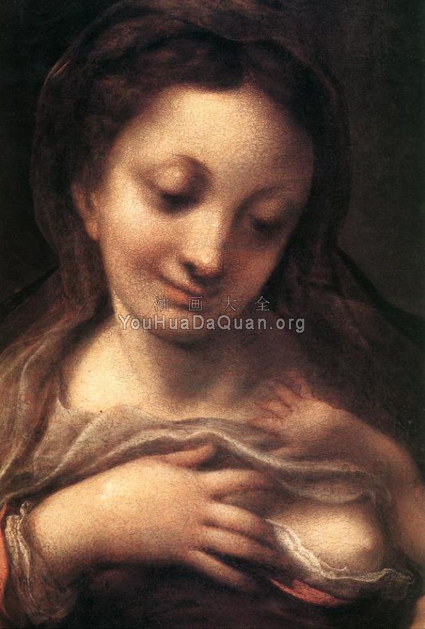 Virgin and Child with an Angel (Madonna del Latte) - 科雷乔