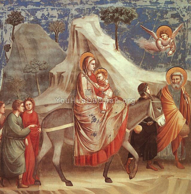 The Flight into Egypt Scenes from the Life of the Virgin - 乔托·迪·邦多纳