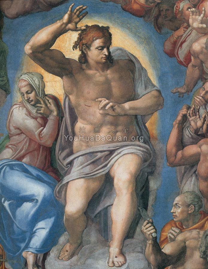 The Last Judgement, Christ the Judge - 米开朗基罗