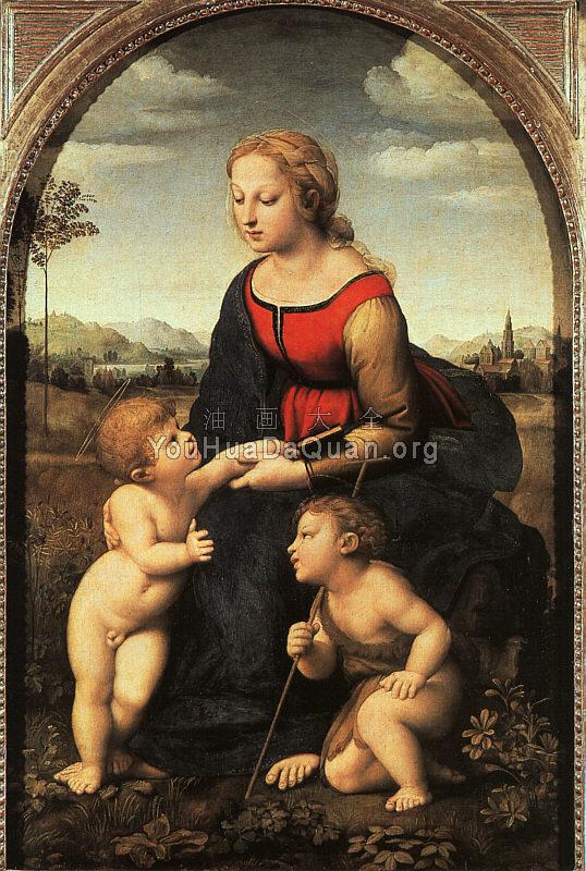 The Virgin and Child with Saint John the Baptist - 拉斐尔