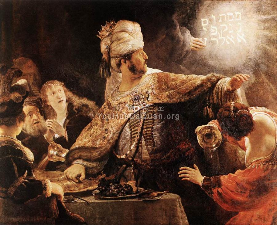 Belshazzar's Feast - 伦勃朗