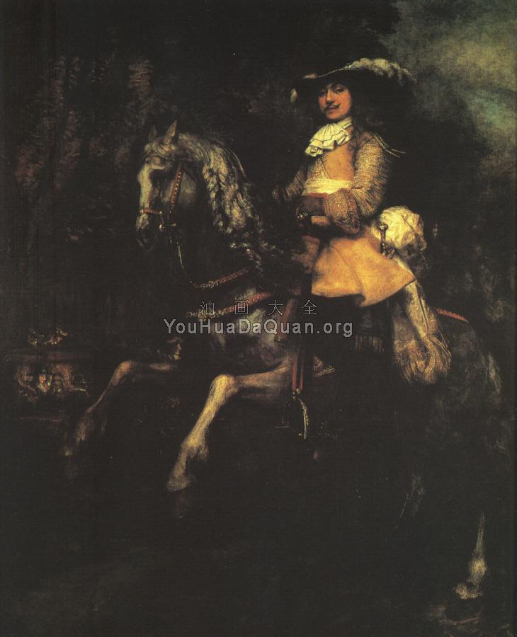 Frederick Rihel on Horseback - 伦勃朗