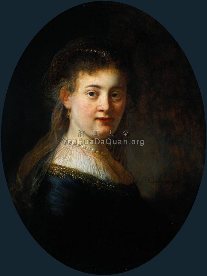 Portrait of Saskia - 伦勃朗