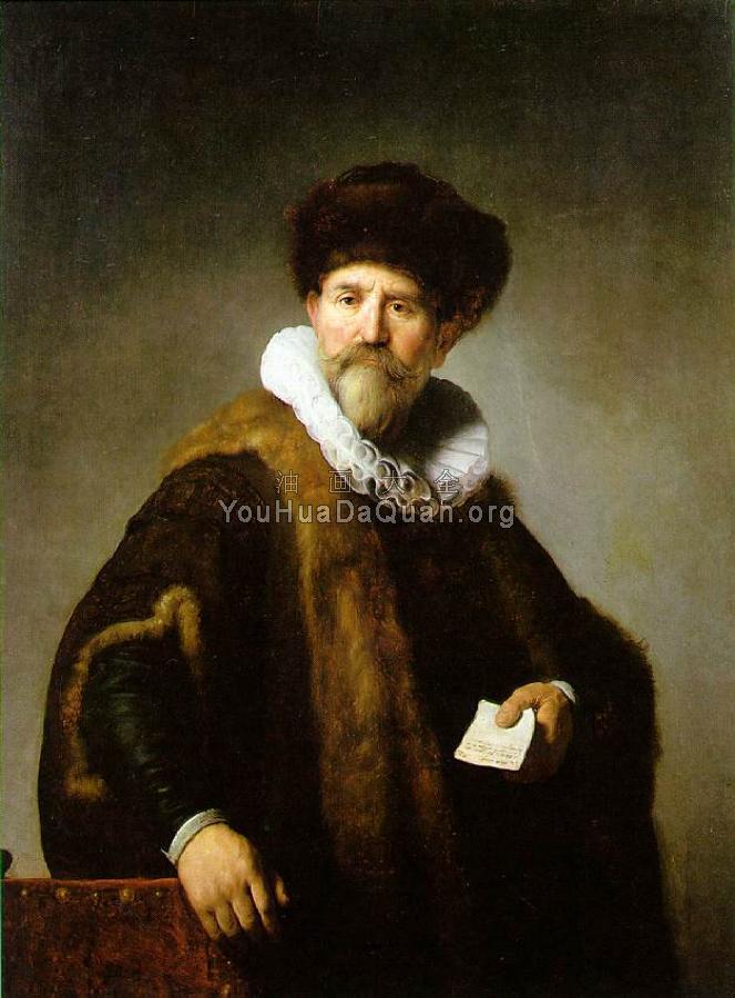Portrait of Nicolaes Ruts - 伦勃朗
