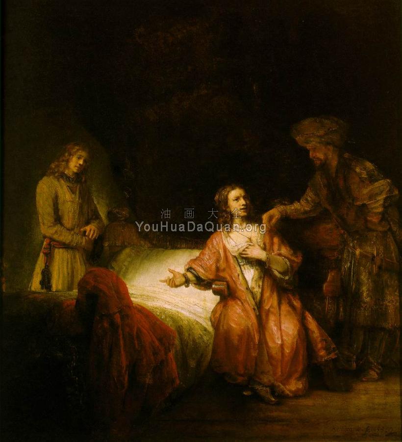 Joseph Accused by Potiphar's Wife - 伦勃朗