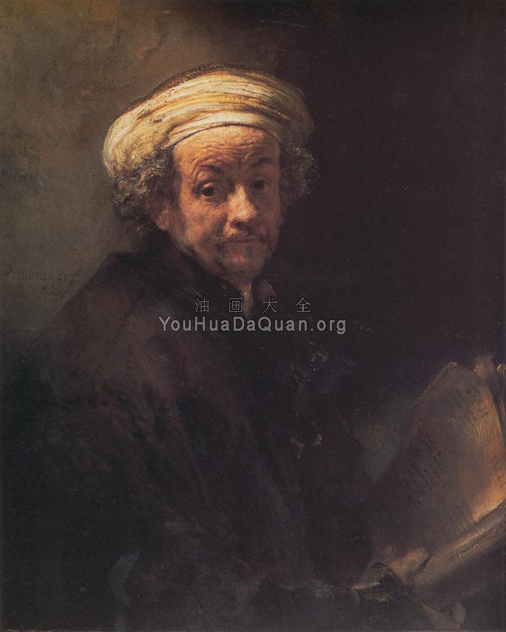 Self portrait as the apostle Paul - 伦勃朗