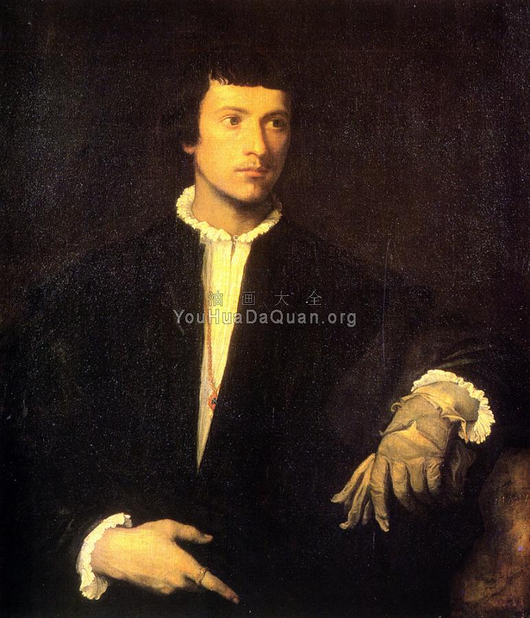 Man with Gloves - 提香
