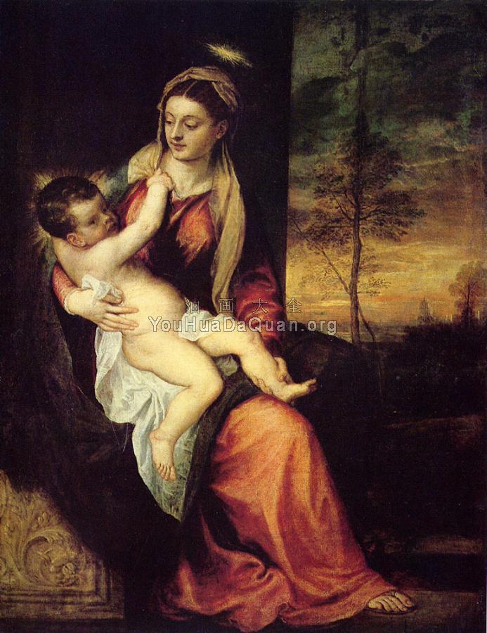 Mary with the Christ Child - 提香