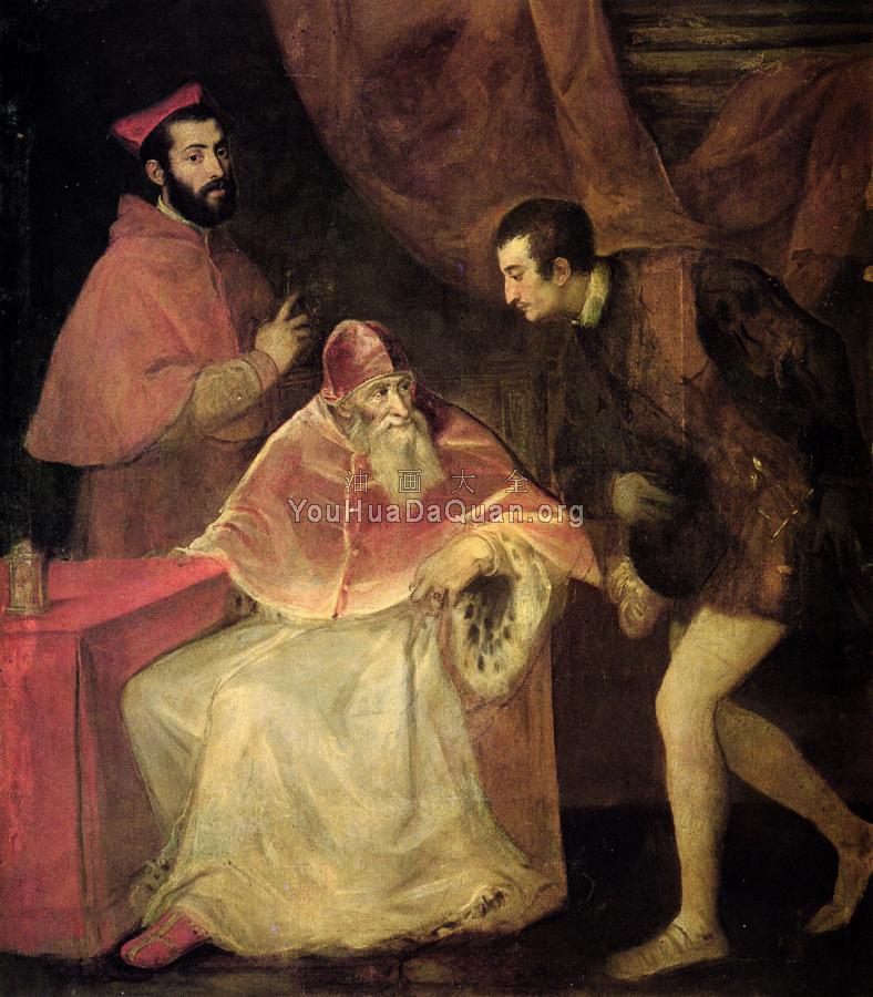 Pope Paul III and nephews - 提香